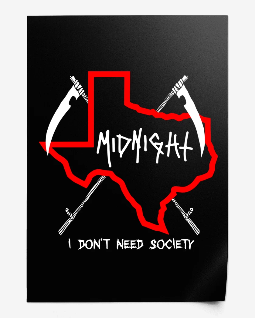 Print Midnight I Dont Need Society N 