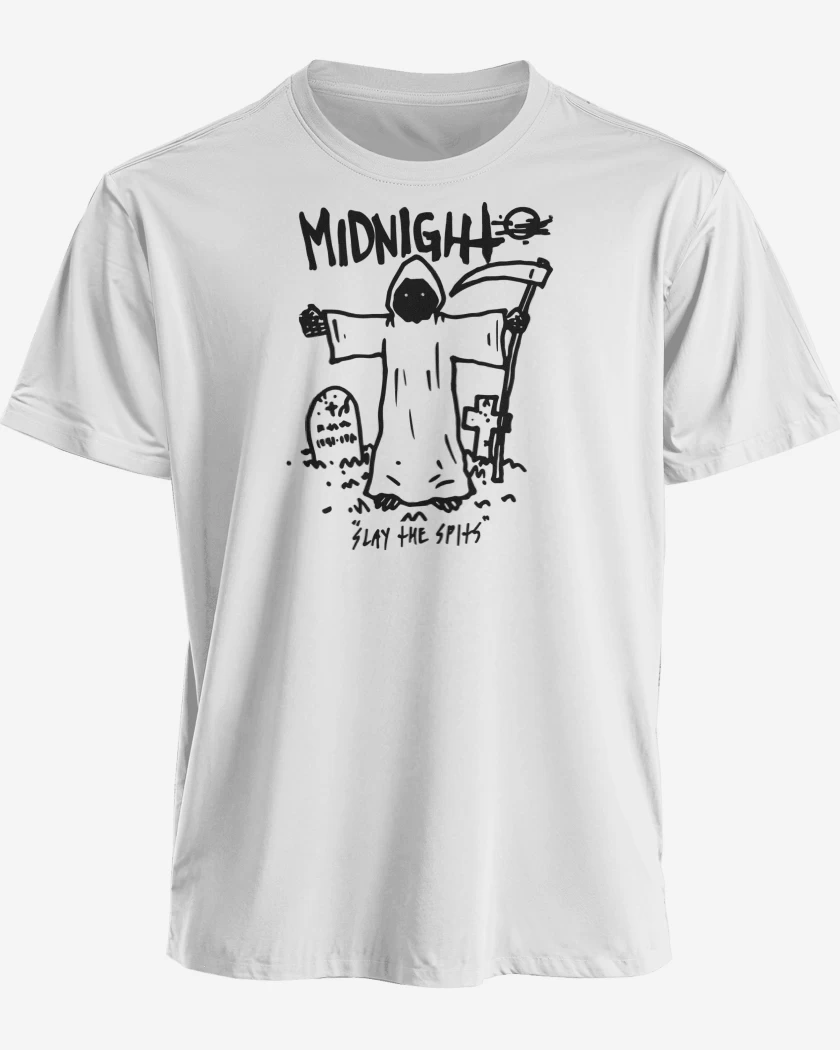 Polera premium Blanco de Midnight Slay the Spits N