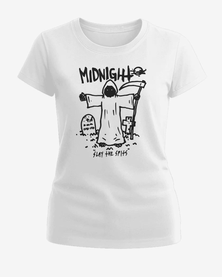 Polera de Mujer Blanco de Midnight Slay the Spits N