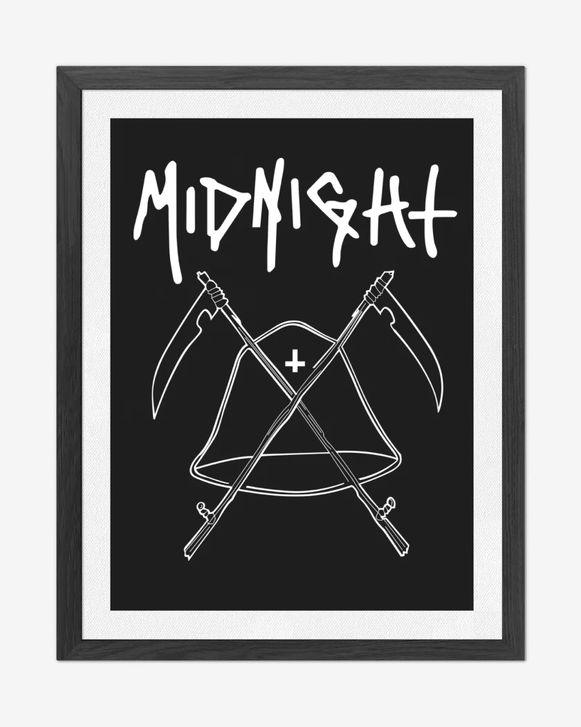 Cuadro decorativo Negro de Midnight Logo