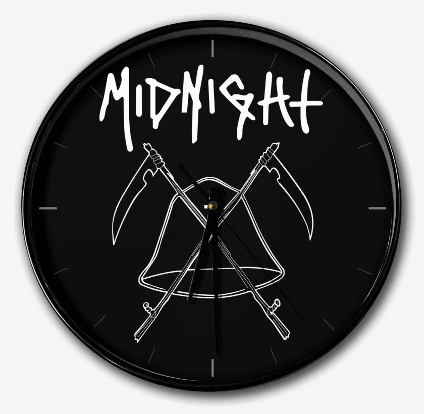 Reloj Negro de Midnight Logo