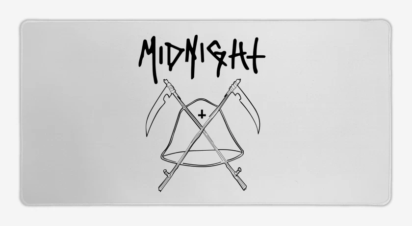 Mouse pad Gamer Blanco de Midnight Logo N