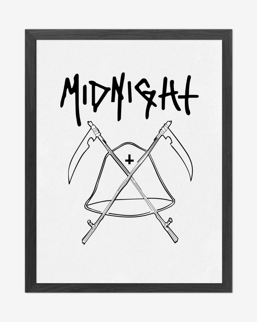Cuadro decorativo Blanco de Midnight Logo N