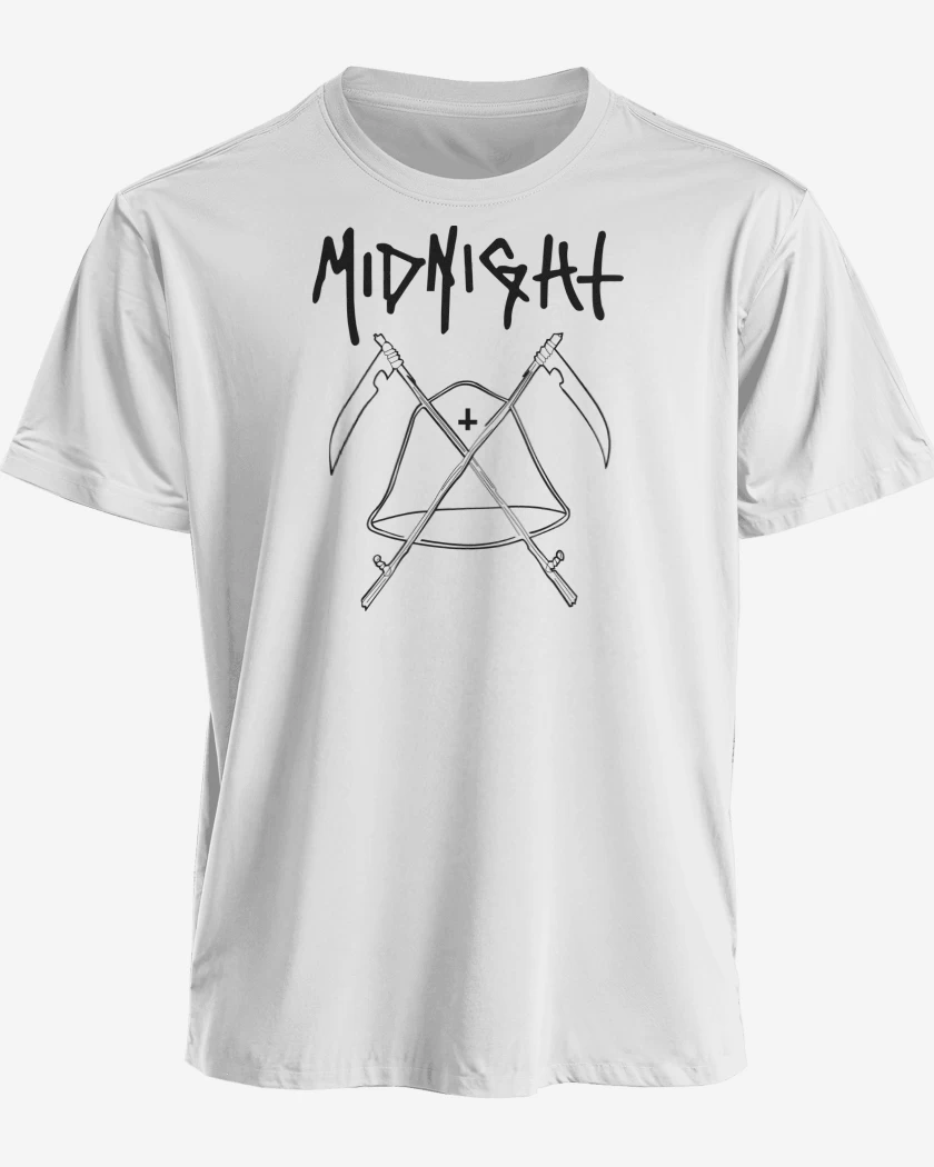 Polera premium Blanco de Midnight Logo N