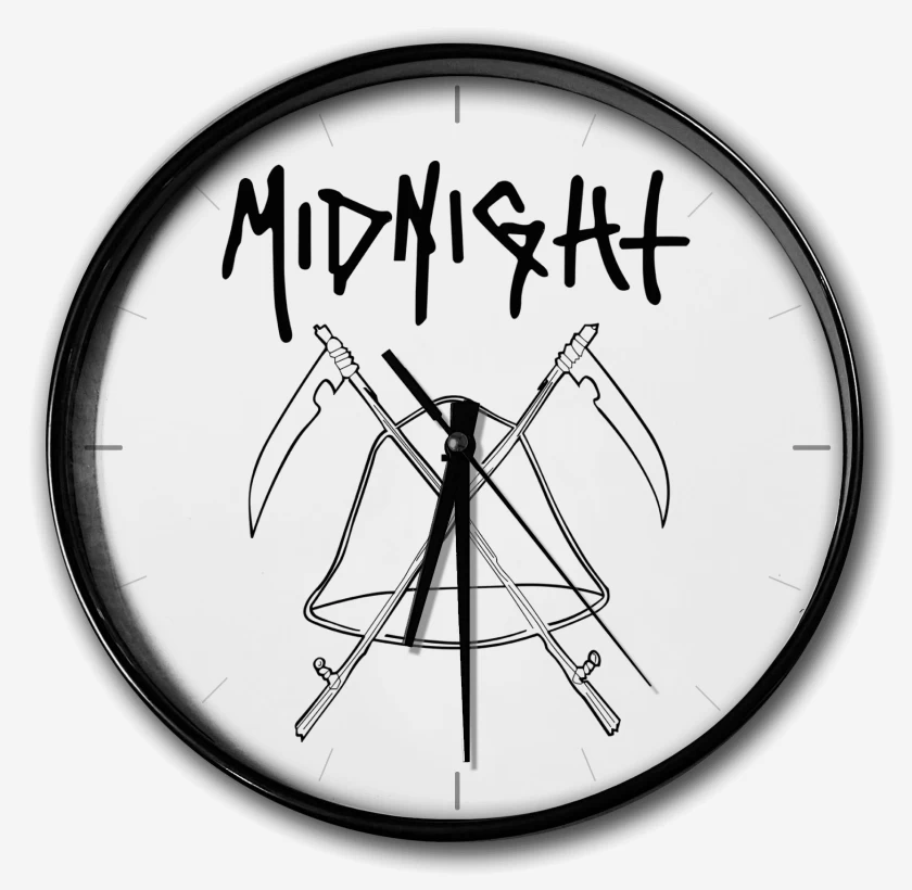 Reloj Blanco de Midnight Logo N