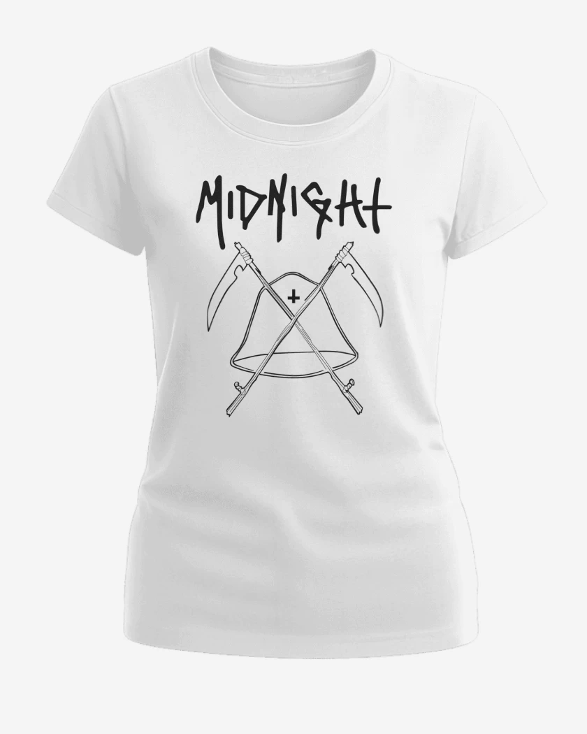 Polera de Mujer Blanco de Midnight Logo N