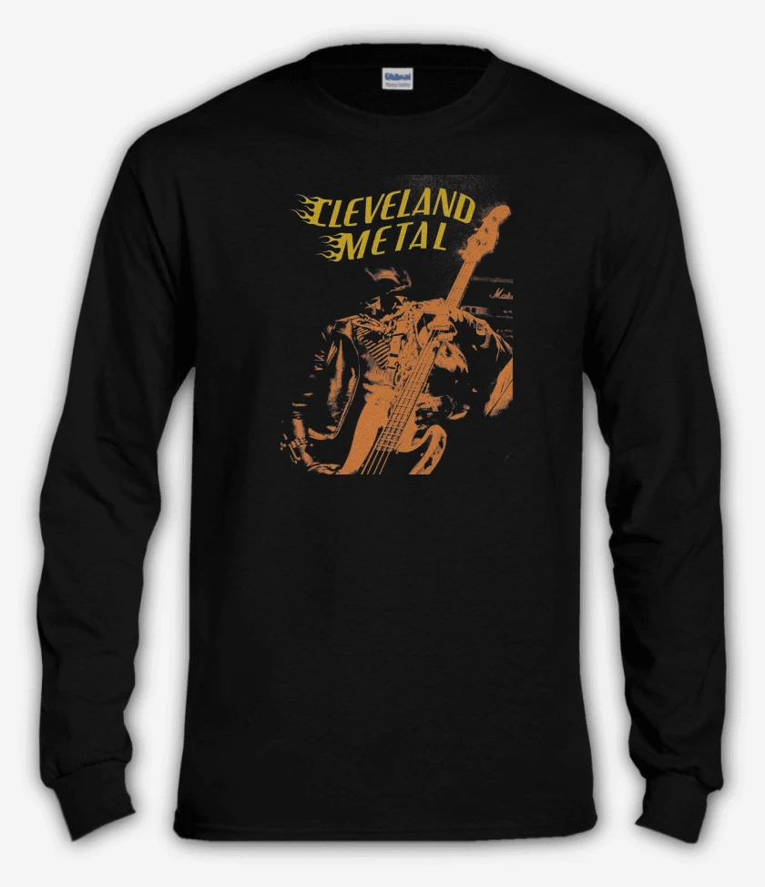 Polera manga larga Negro de Midnight Cleveland Metal