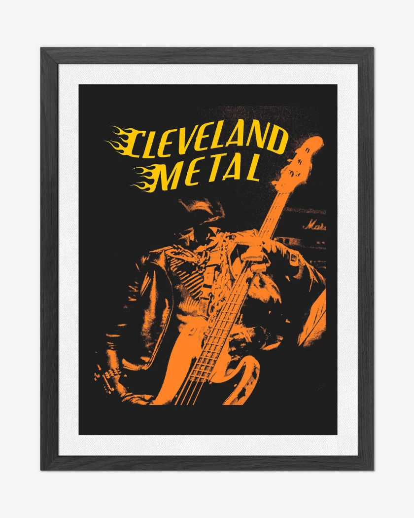 Cuadro decorativo Midnight Cleveland Metal