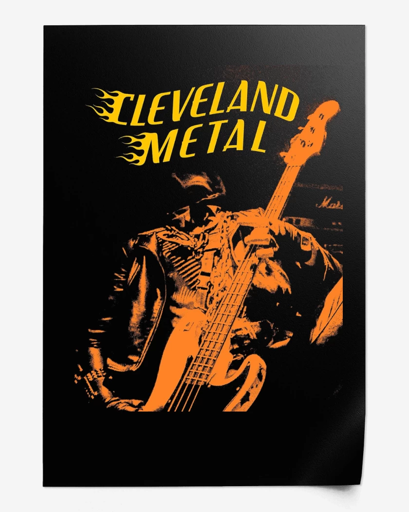 Print Midnight Cleveland Metal