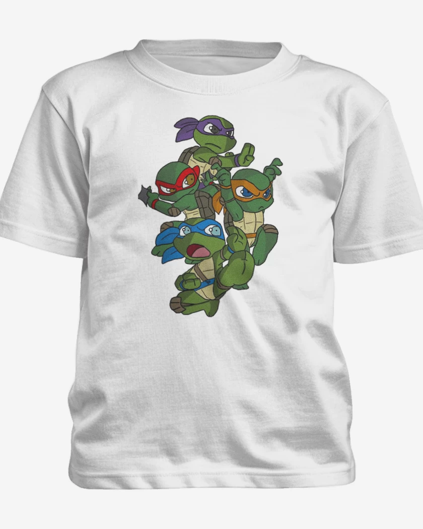 Polera de niño Blanco de Tortugas ninjas