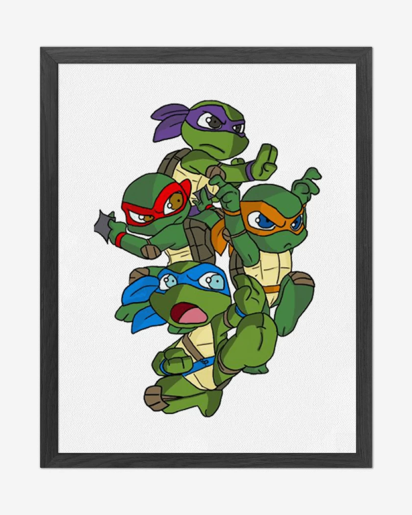 Cuadro decorativo Blanco de Tortugas ninjas