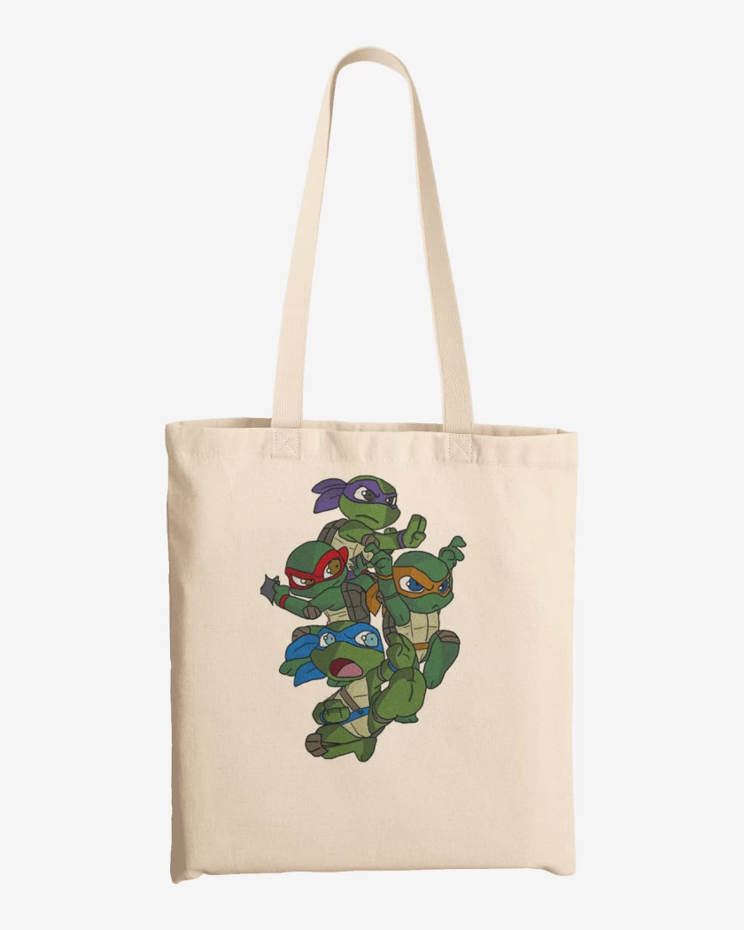 Totebag Blanco de Tortugas ninjas