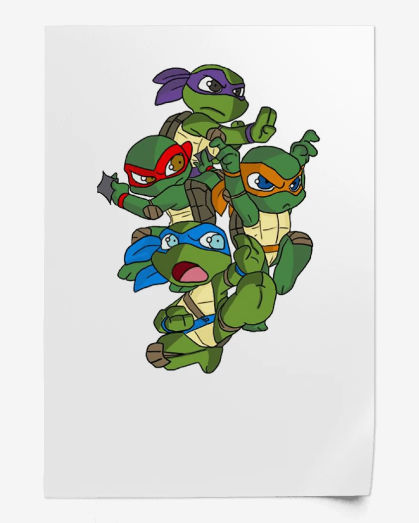 Print Blanco de Tortugas ninjas