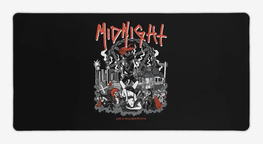 Mouse pad Gamer Negro de Midnight Live 