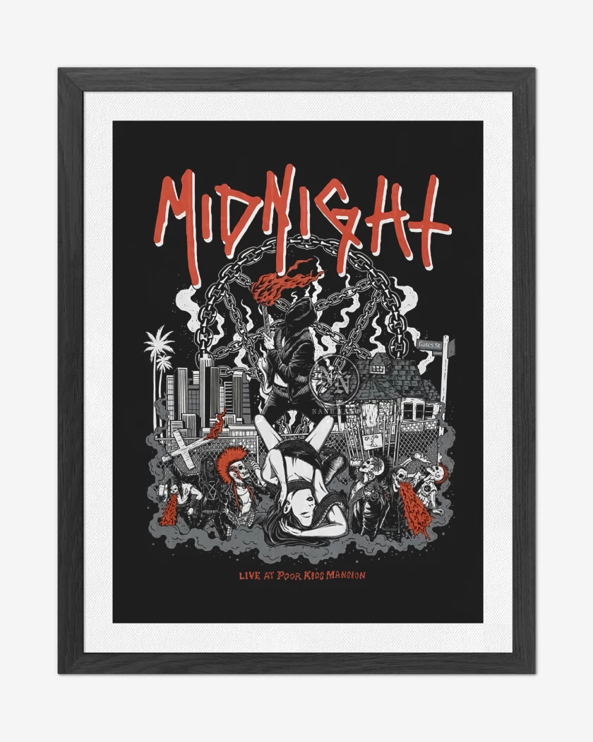 Cuadro decorativo Negro de Midnight Live 