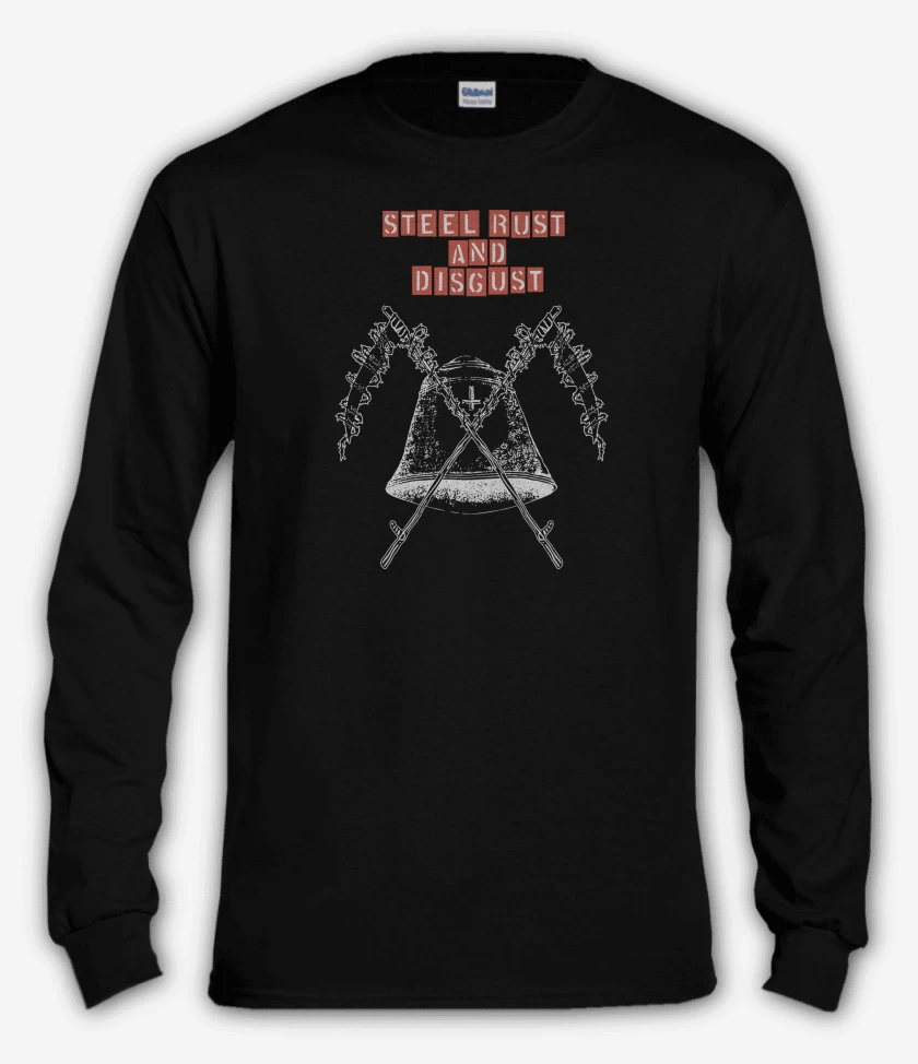 Polera manga larga Negro de Midnight Steel Rust