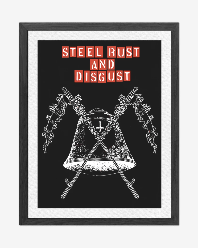 Cuadro decorativo Negro de Midnight Steel Rust