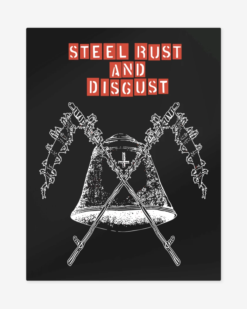 Print metalico Negro de Midnight Steel Rust