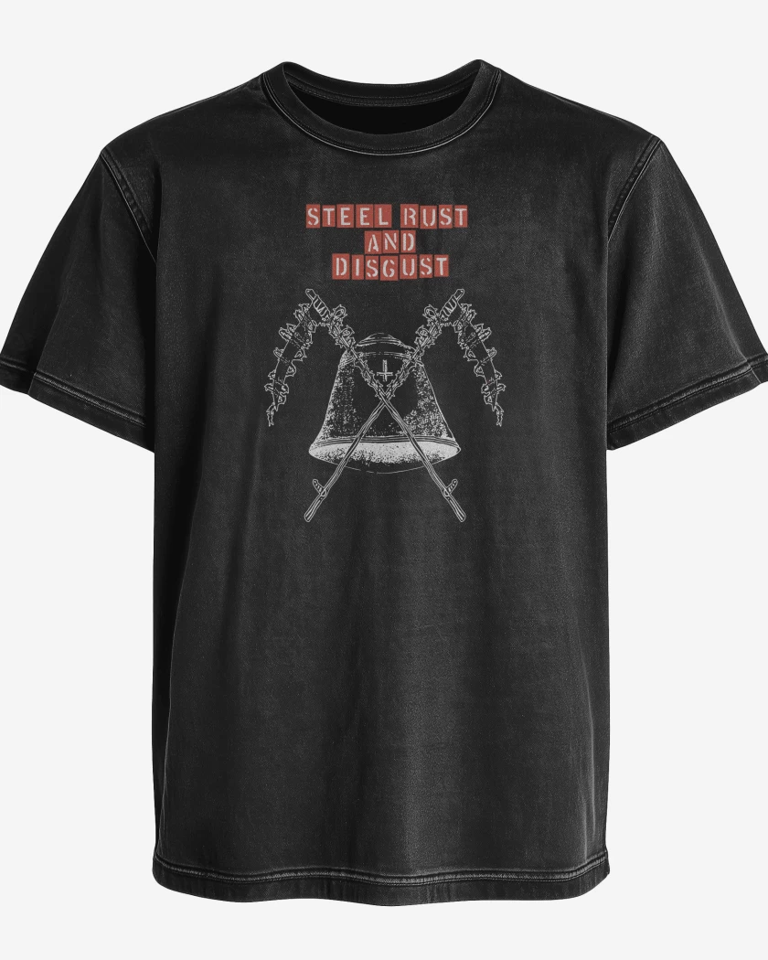 Polera desgastada Midnight Steel Rust