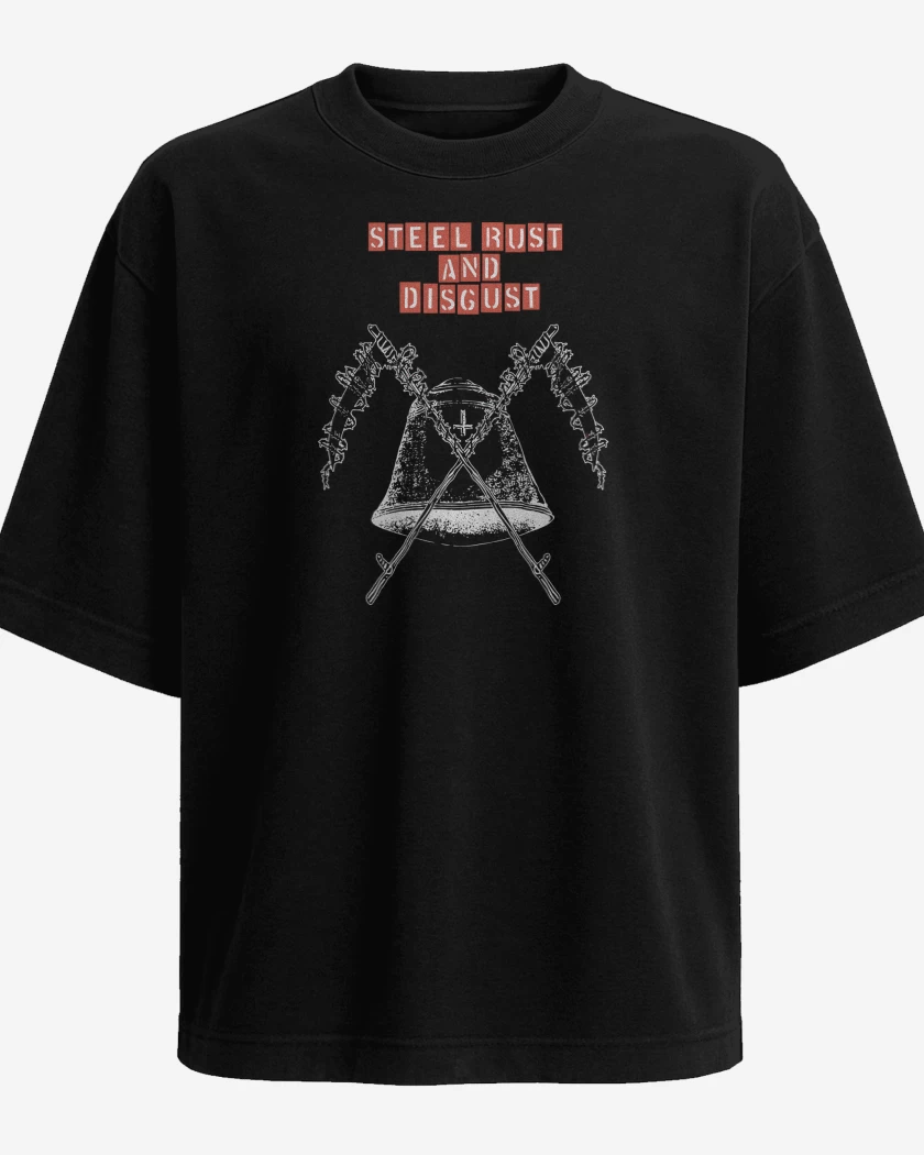 Polera Oversize Midnight Steel Rust