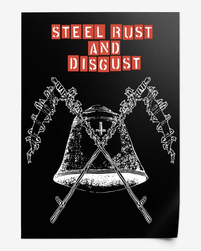 Print Midnight Steel Rust