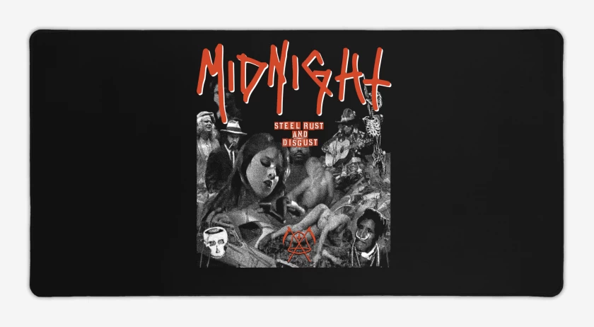 Mouse pad Gamer Midnight Steel Rust and Disgust