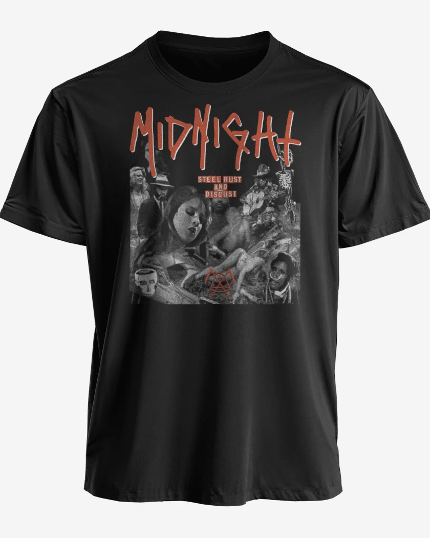 Polera Midnight Steel Rust and Disgust