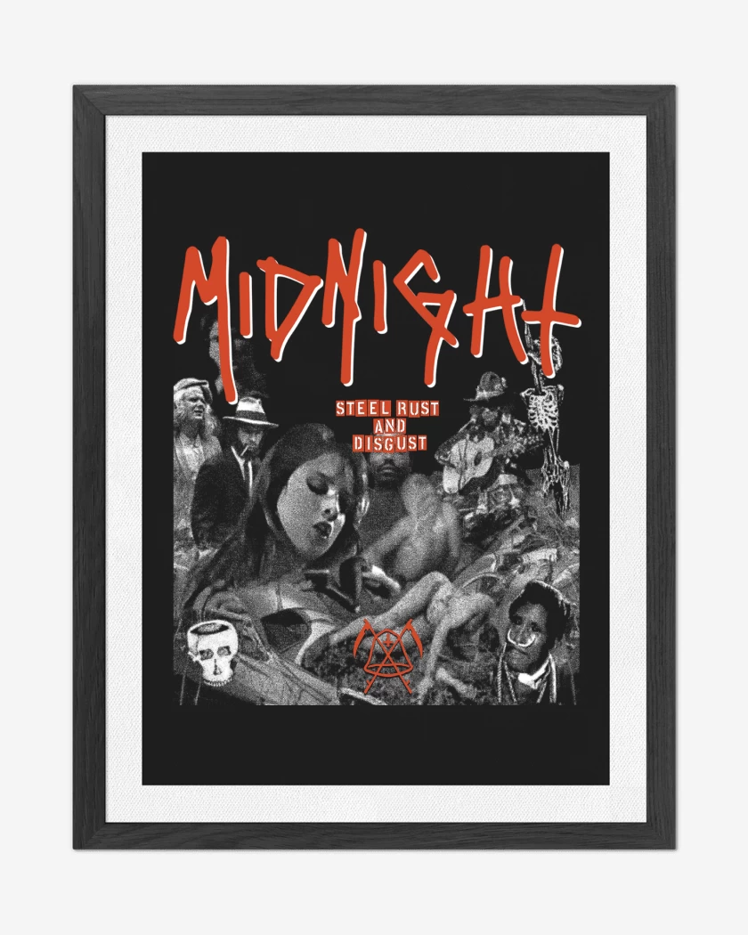 Cuadro decorativo Midnight Steel Rust and Disgust