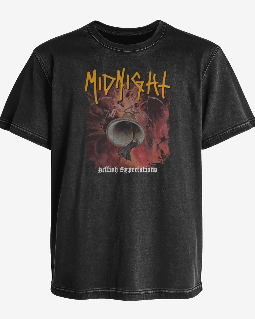 Polera desgastada Negro de Midnight Hellish Expectation