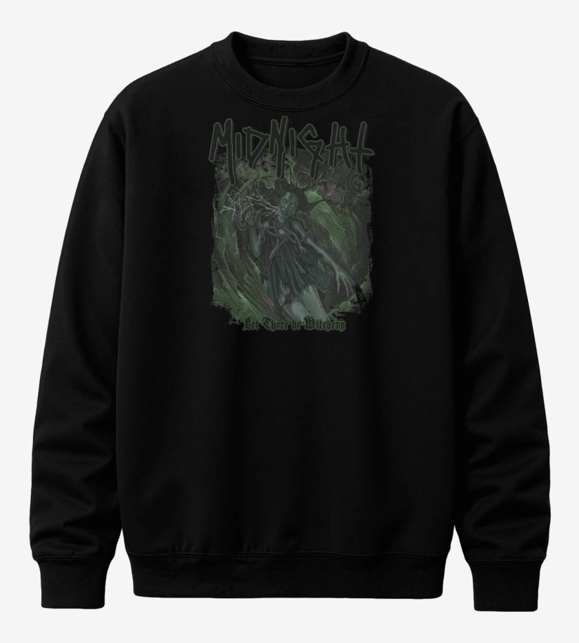Poleron polo Negro de Midnight Let There Be Witchery