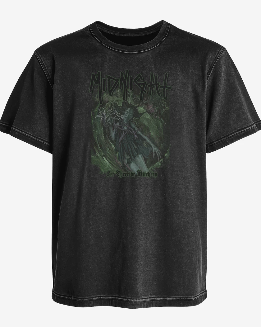 Polera desgastada Midnight Let There Be Witchery