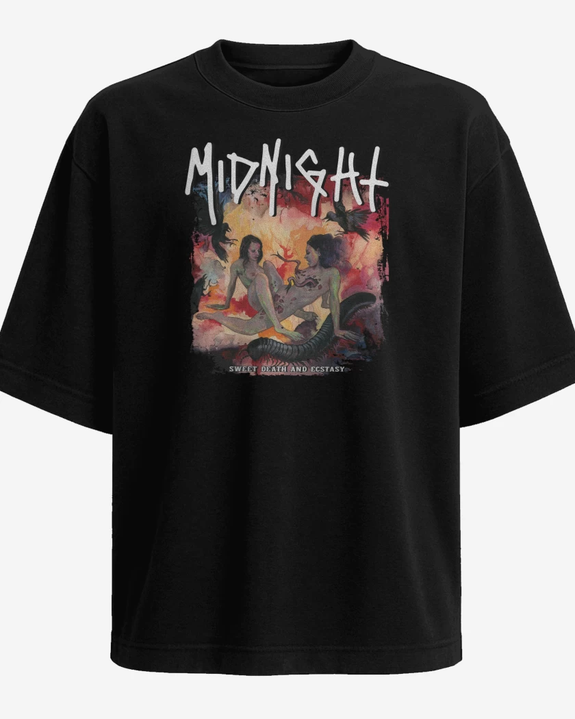 Polera Oversize Midnight Sweet Death and Ecstasy