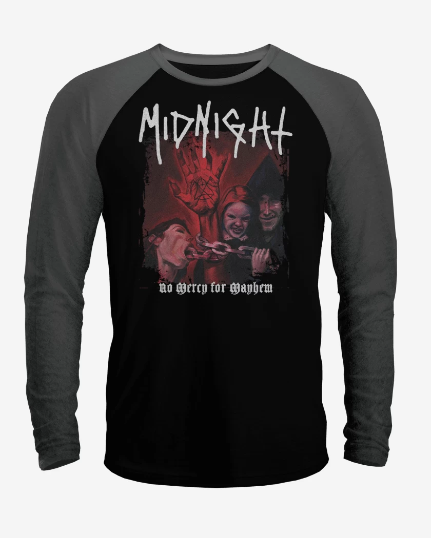 Polera Raglan Midnight No Mercy for Mayhem