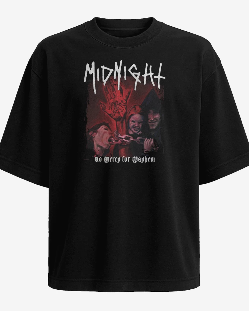 Polera Oversize Midnight No Mercy for Mayhem