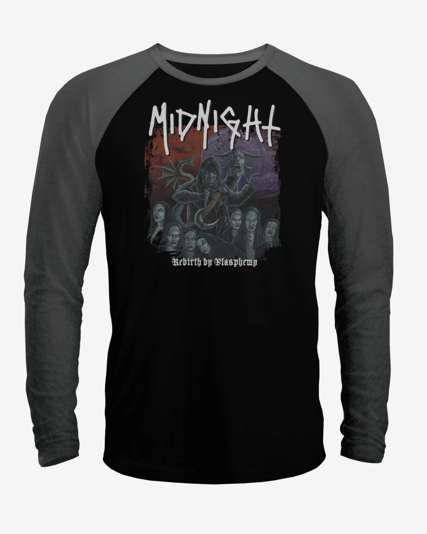 Polera Raglan Midnight Rebirth By Blasphemy