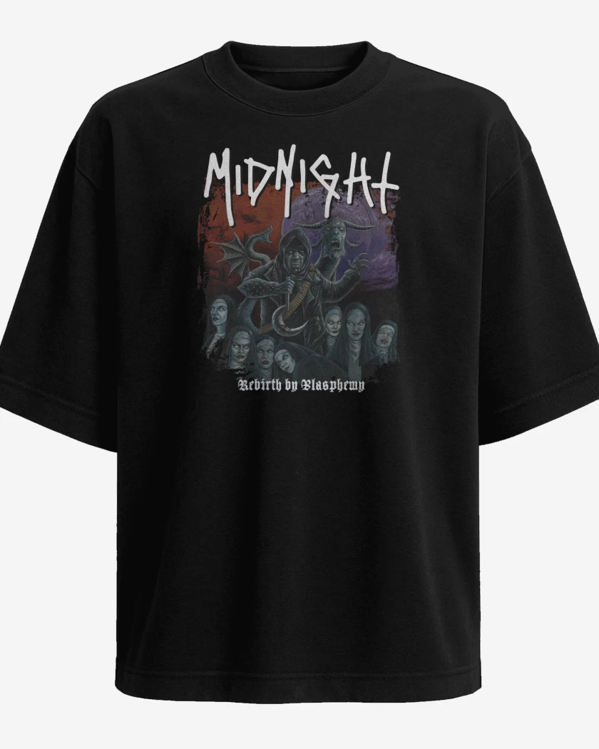 Polera Oversize Midnight Rebirth By Blasphemy