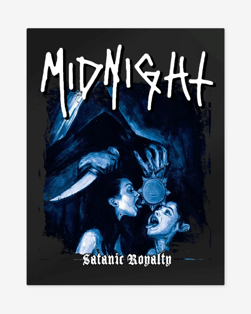 Print metalico Negro de Midnight Satanic Royalty