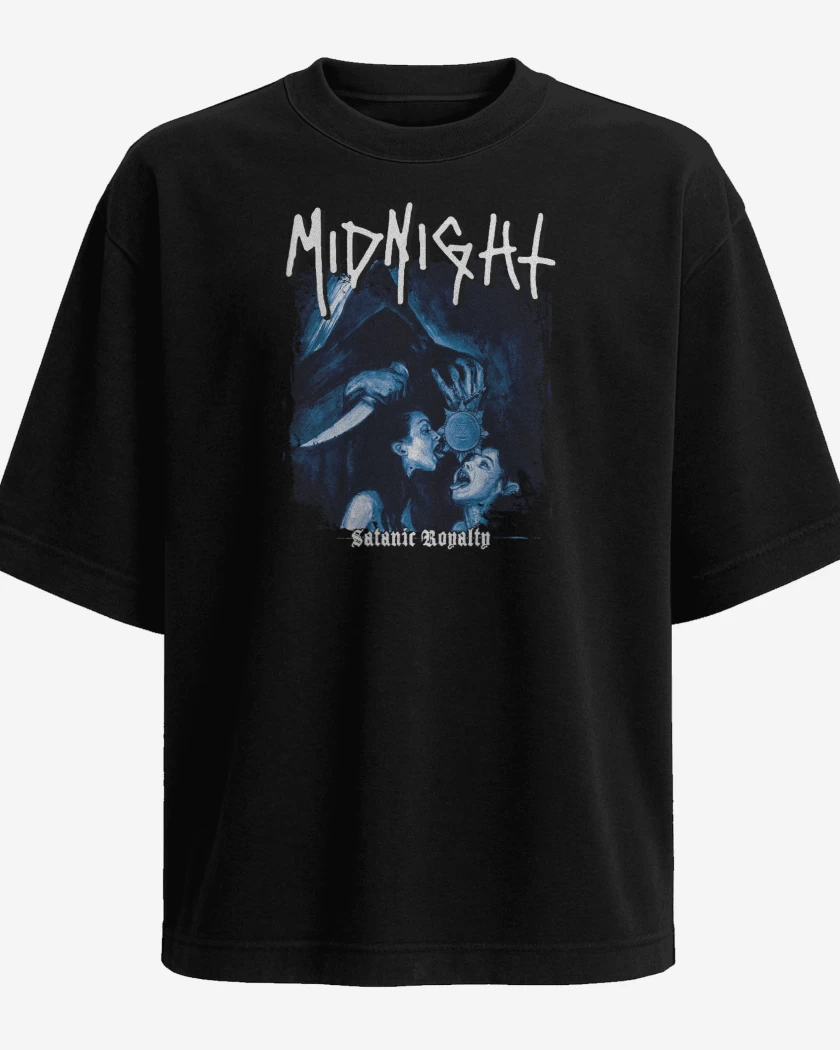Polera Oversize Midnight Satanic Royalty