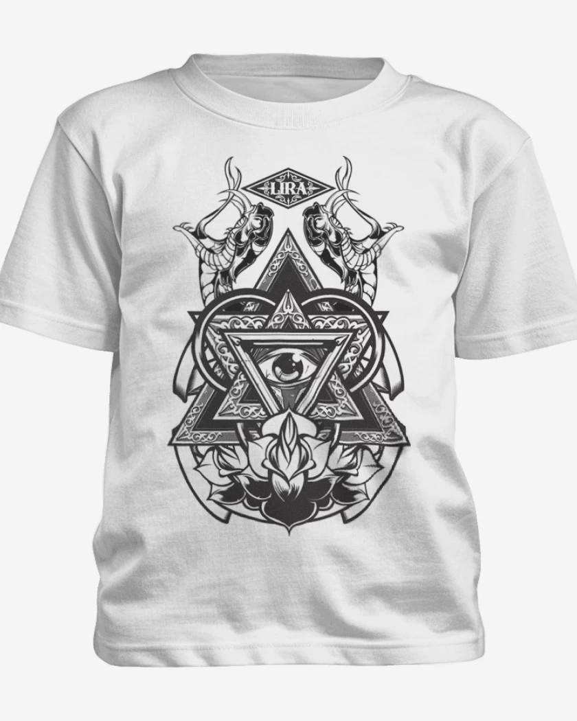 Polera de niño Blanco de Snakes