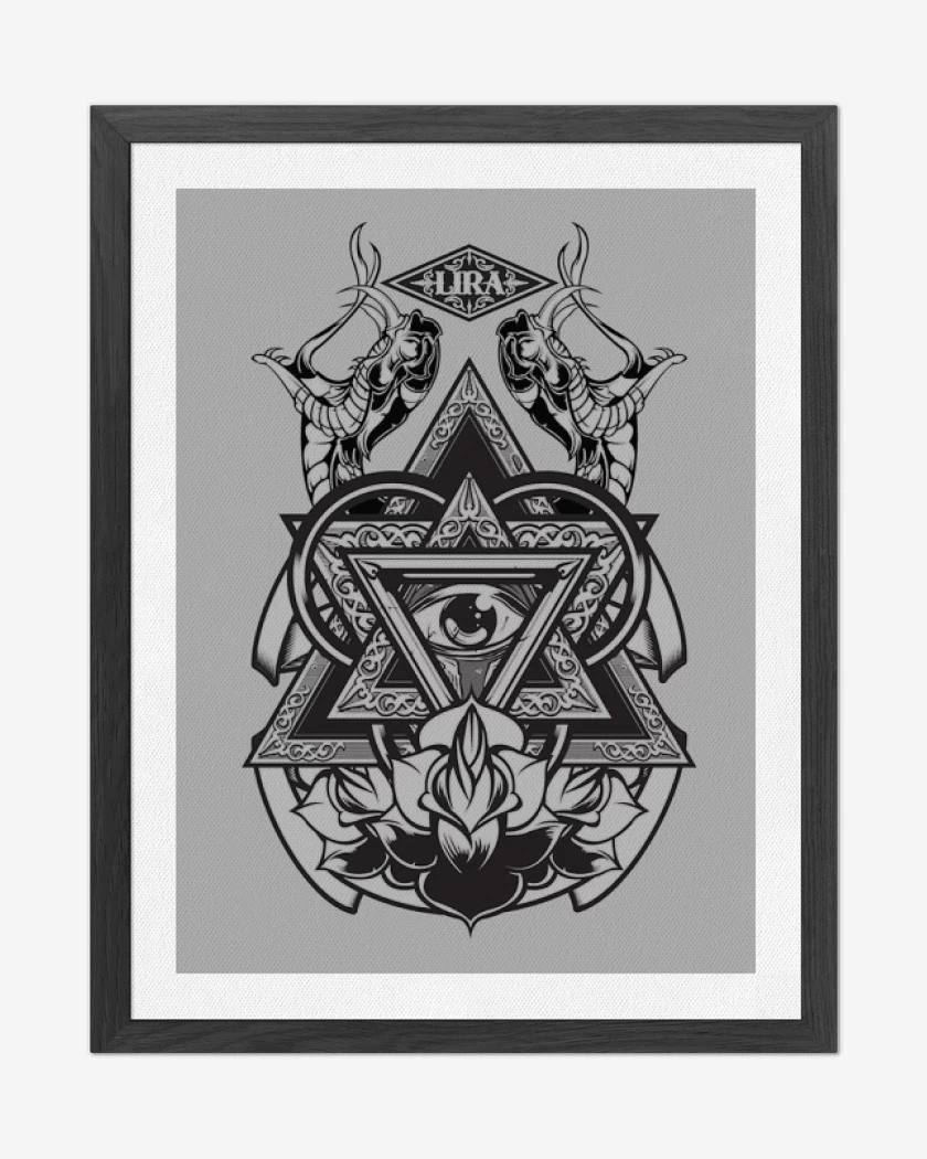 Cuadro decorativo Gris Melange de Snakes