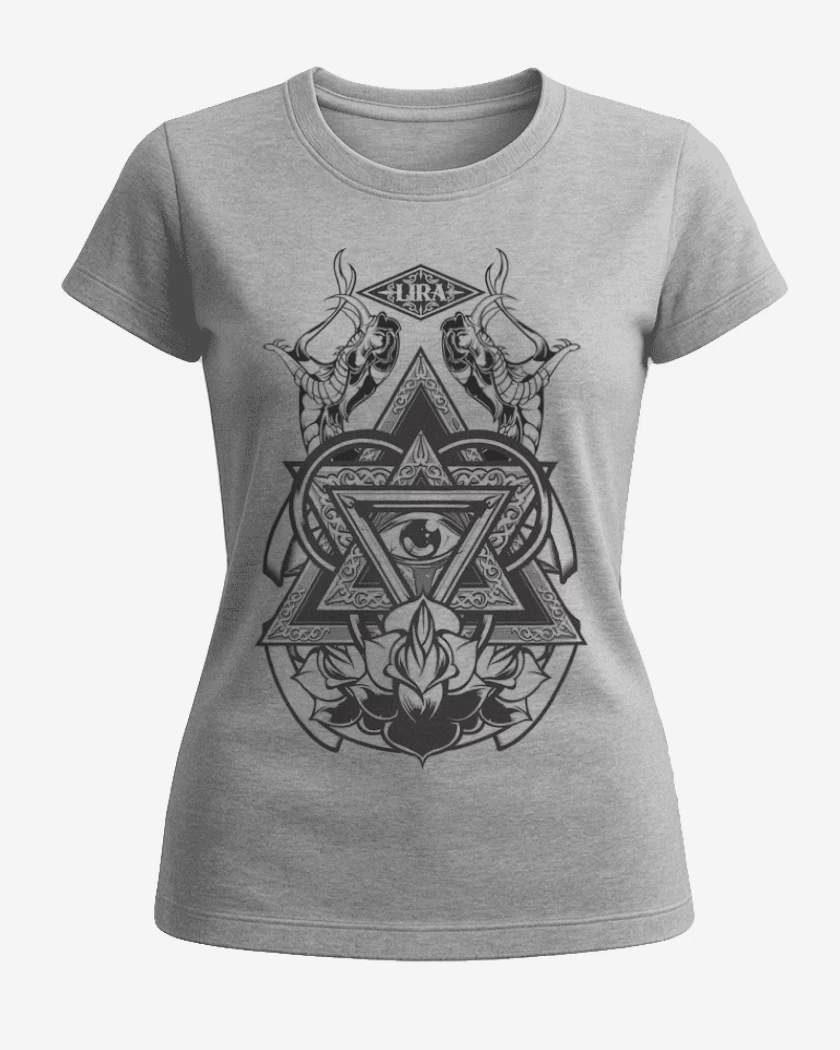 Polera de Mujer Gris Melange de Snakes