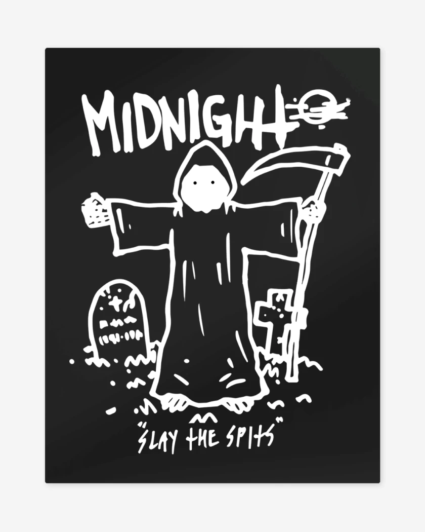 Print metalico Negro de Midnight Slay the Spits B
