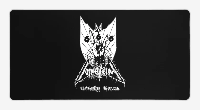 Mouse pad Gamer Negro de Nifelheim Unholy Death