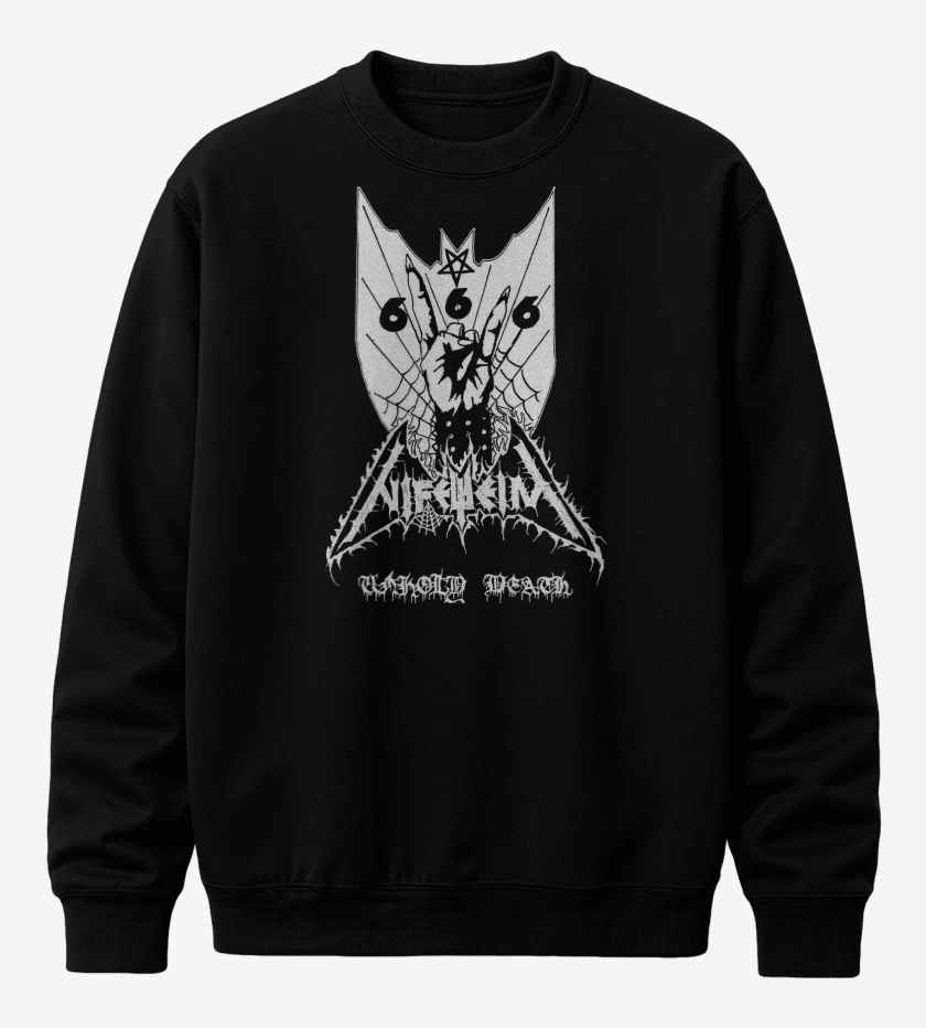 Poleron polo Negro de Nifelheim Unholy Death