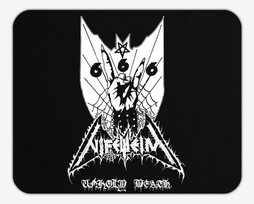 Mousepad Negro de Nifelheim Unholy Death