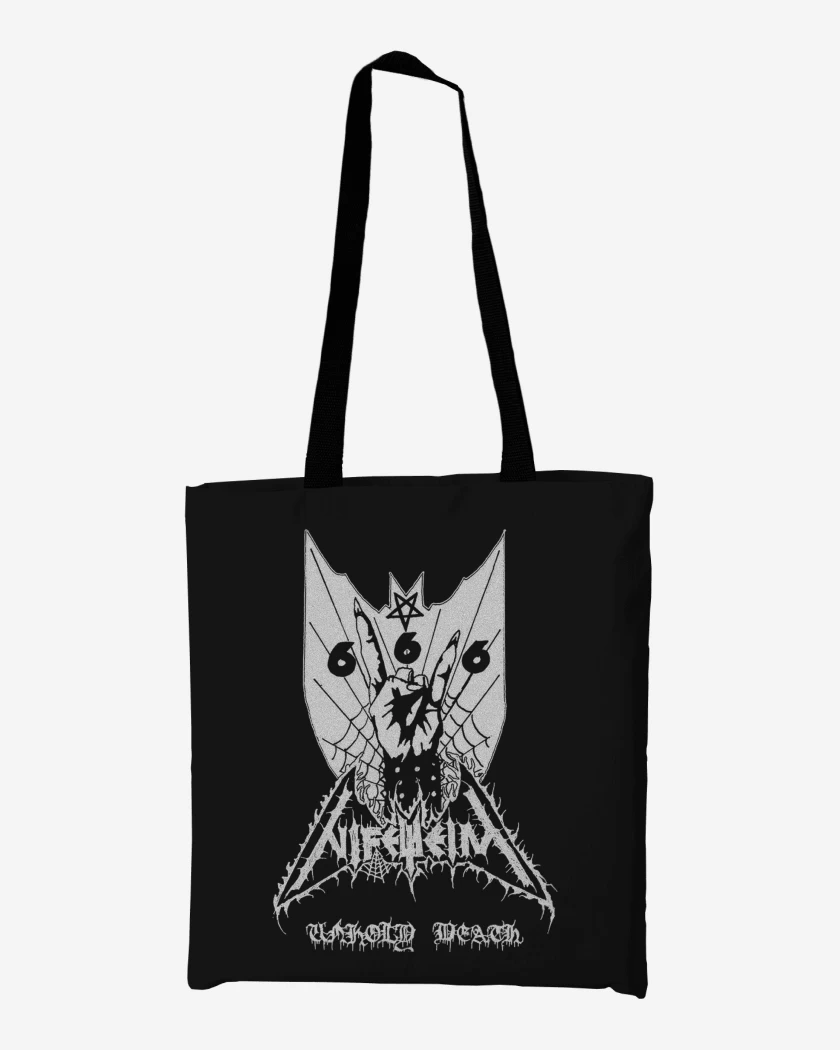 Totebag Negro de Nifelheim Unholy Death