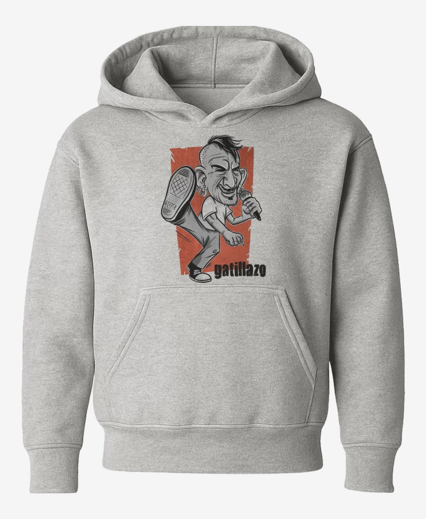 Poleron de niño Gris Melange de Evaristo Gatillazo