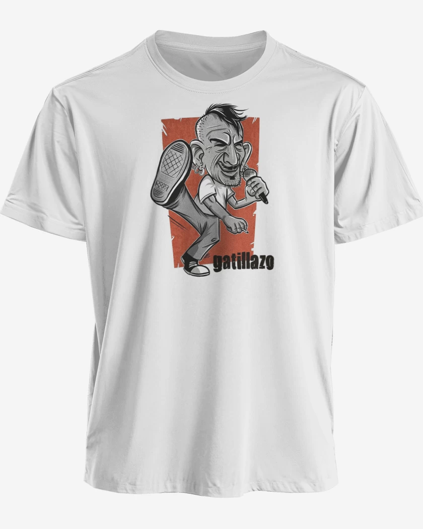 Polera premium Blanco de Evaristo Gatillazo