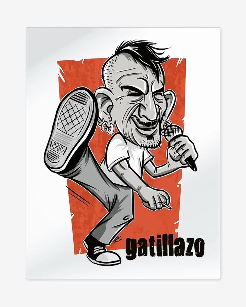 Print metalico Blanco de Evaristo Gatillazo