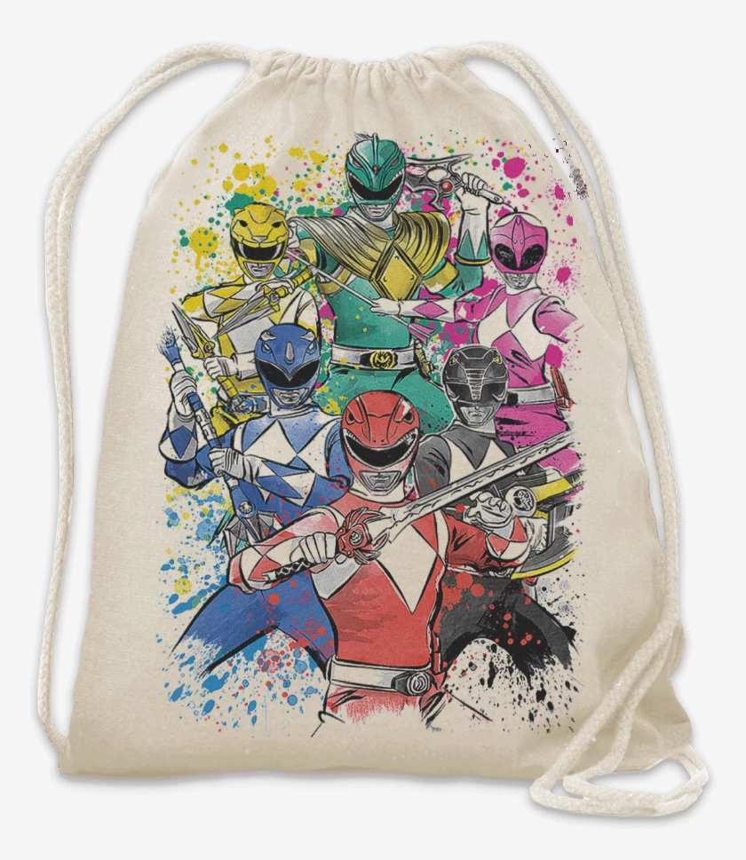 Mochila Blanco de Power Rangers Clásicos